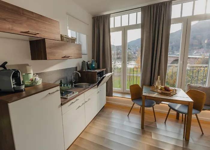 Mainterrasse Boardinghouse Am Fluss Klimatisierte Mit 80qm Terrasse Διαμέρισμα Miltenberg