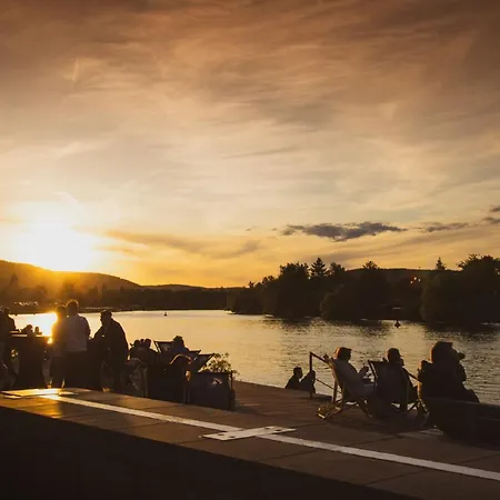 Appartement Mainterrasse Boardinghouse Am Fluss Klimatisierte Mit 80qm Terrasse *